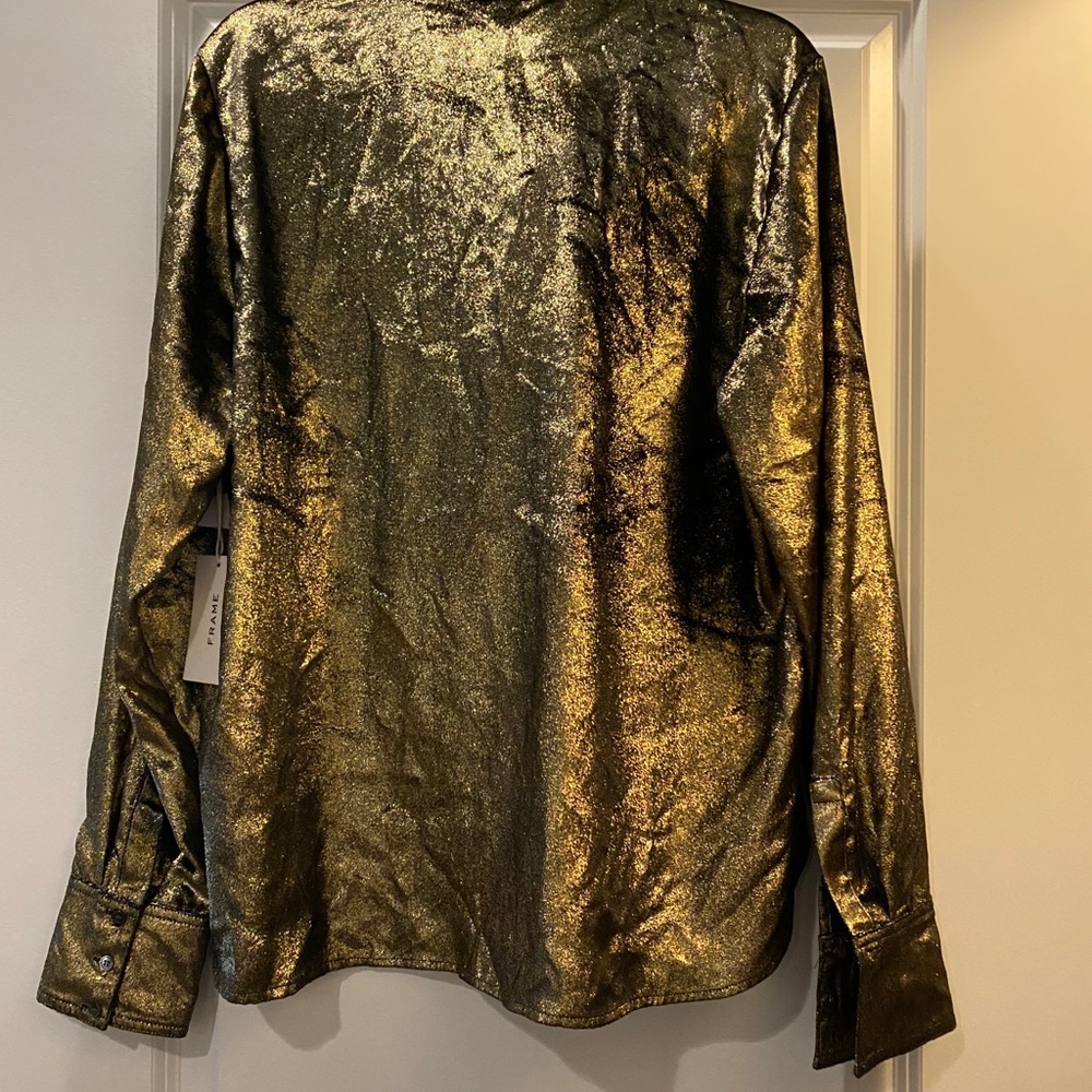 Frame Gold Metallic Top - Picture 7 of 11